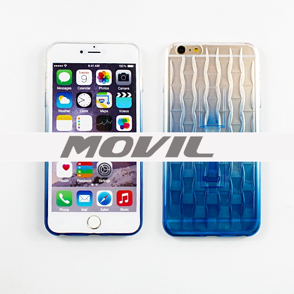 NP-2401 TPU hielo invisible con el soporte para iPhone 6 plus-5